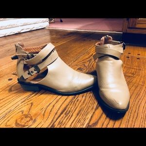 Tan Cutout Booties
